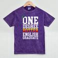 English Major Shirt Now Hotter By One Degree Graduation Mineral Wash Tshirts Mineral Purple