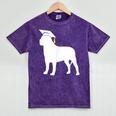 English Mastiff Graduation Dog Graduate Mineral Wash Tshirts Mineral Purple