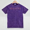Esquire Est 2025 Women Attorney Lawyer Law School Graduation Mineral Wash Tshirts Mineral Purple