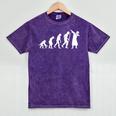 Evolution Of Dab Dabbing Dabbin' Graduation School T-Shirt Mineral Wash Tshirts Mineral Purple