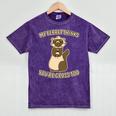 Ew People Ferret Saying Mask Introvert Ferrets Mineral Wash Tshirts Mineral Purple