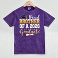 Family Graduation Party Proud Brother Of A 2026 Graduate Mineral Wash Tshirts Mineral Purple