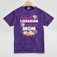My Favorite Librarian Calls Me Mom Graduation Mineral Wash Tshirts Mineral Purple