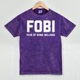Fear Of Being Included Fobi Sarcastic Women Introvert-Chic Mineral Wash Tshirts Mineral Purple Fear Of Being Included Fobi Sarcastic Women Introvert-Chic Mineral Wash Tshirts Mineral Purple