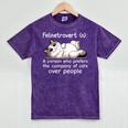 Felinetrovert Definition Cat Lover Introvert Humor Cats Mineral Wash Tshirts Mineral Purple