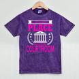 Female Lawyer Women Law Student Graduation Bar Exam Mineral Wash Tshirts Mineral Purple