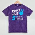 Fifth Grade Graduation Peace Out 5th Grade Boys Mineral Wash Tshirts Mineral Purple
