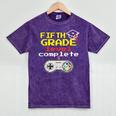 Fifth Grade Graduation Video Game Shirt Mineral Wash Tshirts Mineral Purple