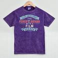 Film Degree Major Shirt Strong Woman Graduation Mineral Wash Tshirts Mineral Purple