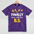 Finally Done With This Bs Bachelor's Bachelor Graduation Mineral Wash Tshirts Mineral Purple