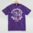 Fire Academy Graduate Firefighter Graduation Mineral Wash Tshirts Mineral Purple