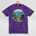 Fish Bowl Frutiger Aero Y2K Retro Vibes Mineral Wash Tshirts Mineral Purple