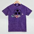Floral Rad Tech Radiology Graduation X-Ray Tech Mineral Wash Tshirts Mineral Purple