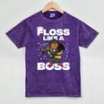 Floss Like A Boss Shirt Class Of 2019 Graduation Kids Mineral Wash Tshirts Mineral Purple