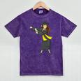Flossing Graduation Class Of 2019 Women Mineral Wash Tshirts Mineral Purple