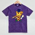 Flossing Pizza Dairy OIT For Dairy OIT Graduation Mineral Wash Tshirts Mineral Purple
