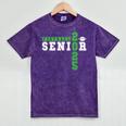 Football Senior Night Football Senior 2025 Graduation 23 Mineral Wash Tshirts Mineral Purple