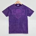 Football Senior Night Football Senior 2025 Graduation 36 Mineral Wash Tshirts Mineral Purple