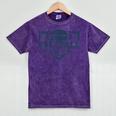 Football Senior Night Football Senior 2025 Graduation 44 Mineral Wash Tshirts Mineral Purple