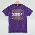 Football Senior Night Football Senior 2025 Graduation 56 Mineral Wash Tshirts Mineral Purple