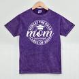 Forget The Grad Mom Survived Class Of 2024 Senior Graduation Mineral Wash Tshirts Mineral Purple