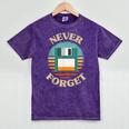 Never Forget Retro Diskette Nostalgia Vintage Mineral Wash Tshirts Mineral Purple Never Forget Retro Diskette Nostalgia Vintage Mineral Wash Tshirts Mineral Purple