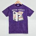 Never Forget VHS Tape Cassette Floppy Disk Nostalgia 80s 90s Mineral Wash Tshirts Mineral Purple Never Forget VHS Tape Cassette Floppy Disk Nostalgia 80s 90s Mineral Wash Tshirts Mineral Purple