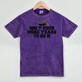 Only Four More Years To Go Middle School Graduation Mineral Wash Tshirts Mineral Purple