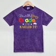 Fourth 4th Grade 2018 Nailed It Graduation Shirt Mineral Wash Tshirts Mineral Purple