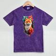 Fox For Fox Lovers Men Women Kids Introverts Mineral Wash Tshirts Mineral Purple