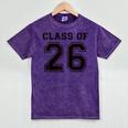 Freshman Class Of 2026 High School Senior Graduation Mineral Wash Tshirts Mineral Purple