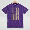 Frutiger Aero Aesthetic Retro Tech Desert Camo Distressed Mineral Wash Tshirts Mineral Purple