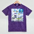 Frutiger Aero Aesthetic Tech Great Wave Of Kanagawa Fishes Raglan Baseball Tee Mineral Wash Tshirts Mineral Purple Frutiger Aero Aesthetic Tech Great Wave Of Kanagawa Fishes Raglan Baseball Tee Mineral Wash Tshirts Mineral Purple