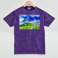 Frutiger Aero Dolphin Meadow Aesthetic Y2k 2000s Ironic Mineral Wash Tshirts Mineral Purple