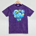 Frutiger Aero Metro Abstract Maximalism 2000s Nostalgia Premium Tri-Blend Mineral Wash Tshirts Mineral Purple