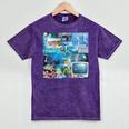 Frutiger Aero Retro Vibes Mineral Wash Tshirts Mineral Purple