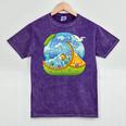 Frutiger Aero Y2K Fashion Trends Statement Piece Tech Orange Premium Mineral Wash Tshirts Mineral Purple