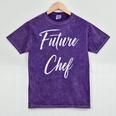 Future Chef Shirt Cute Graduation Grad Mineral Wash Tshirts Mineral Purple