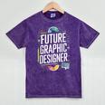 Future Graphic Er Graduation School Toddler Women Men Mineral Wash Tshirts Mineral Purple