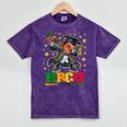 Future HBCU Grad Dabbing Kid Graduation For Boys Kids Mineral Wash Tshirts Mineral Purple