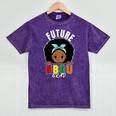 Future HBCU Grad Girl Graduation Historically College Mineral Wash Tshirts Mineral Purple