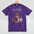 Future HBCU Grad Graduate Afro Boy College Graduation Mineral Wash Tshirts Mineral Purple