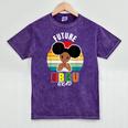 Future HBCU Grad Graduate Afro Girl College Graduation Mineral Wash Tshirts Mineral Purple