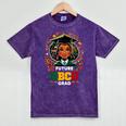 Future HBCU Grad Graduation Students Girl Kids Mineral Wash Tshirts Mineral Purple