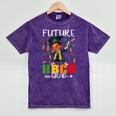 Future HBCU Grad History Boy Graduation HBCU Kids Mineral Wash Tshirts Mineral Purple