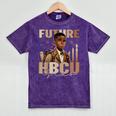 Future HBCU Grad History Boy Kids Graduation HBCU Mineral Wash Tshirts Mineral Purple