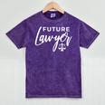 Future Lawyer Law School Graduation Law Student Mineral Wash Tshirts Mineral Purple