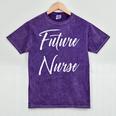 Future Nurse Shirt Cute Graduation Grad Mineral Wash Tshirts Mineral Purple