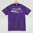 Future Teacher Loading Bar Graduation Teacher Men Women Mineral Wash Tshirts Mineral Purple