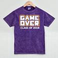 Game Over Class Of 2018 Graduation Shirt Mineral Wash Tshirts Mineral Purple